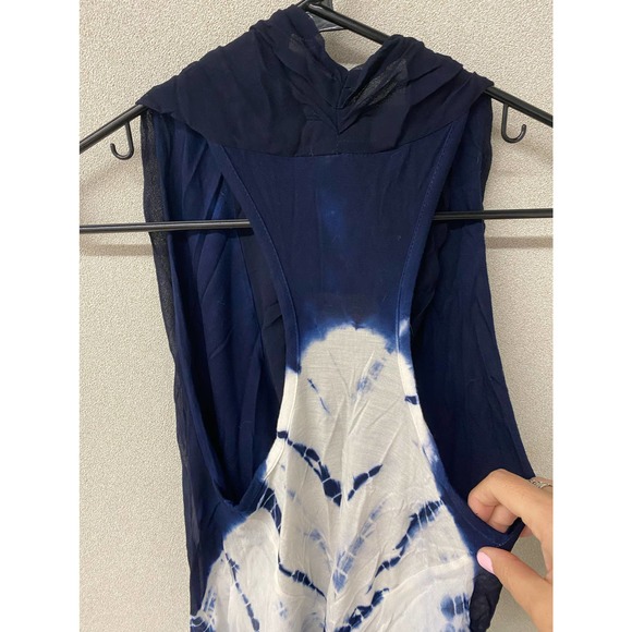 Young Fabulous Broke Tank Size XS Blue Tie Dye - Picture 3 of 5